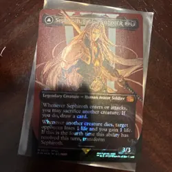 Sephiroth, Fabled SOLDIER (Borderless) (Surge Foil) Final Fantasy Magic - Image 2