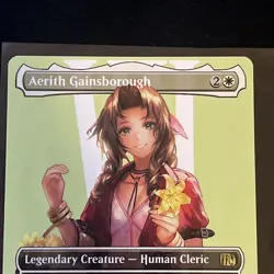 Magic the Gathering: Aerith Gainsborough (Borderless) Final Fantasy Regular NM - Image 2