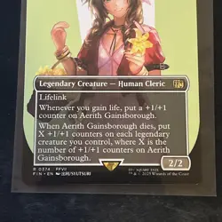 Magic the Gathering: Aerith Gainsborough (Borderless) Final Fantasy Regular NM - Image 3
