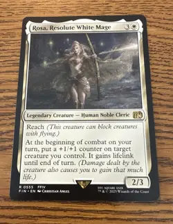 Rosa, Resolute White Mage R FINAL FANTASY 555 NM Magic: The Gathering FRESH - Image 1
