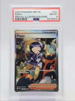 POPPY 2023 POKEMON OBSIDIAN SPECIAL ILLUSTRATION RARE A 227/197 PSA 8 Q0004 - Image 1
