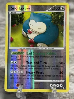 Pokemon Rising Rivals SNORLAX Reverse Holo #81/111 LP - Image 1