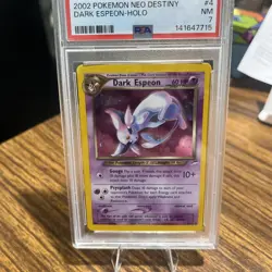 2002 Pokemon Dark Espeon Neo Destiny Holo #4 PSA 7 - Image 1