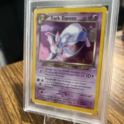 2002 Pokemon Dark Espeon Neo Destiny Holo #4 PSA 7 - Image 2