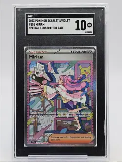 MIRIAM 2023 POKEMON SCARLET VIOLET SPECIAL ILLUSTRATION RARE 251 SGC 10 Q0004 - Image 1