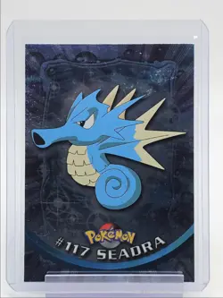 #117 SEADRA 1999 TOPPS POKEMON TV ANIMATION SERIES 1 BLUE LOGO Q2371 - Image 1
