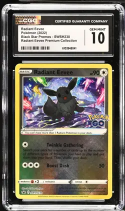 RADIANT EEVEE Sword & Shield Promo #SWSH230 CGC 10 Pokemon [Nostalgium] - Image 1