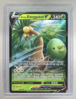 Alolan Exeggutor V 2022 Pokemon Sword & Shield Pokemon GO #005/078 - Image 1