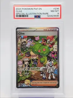 CLIVE 2024 POKEMON PALDEAN FATES SPECIAL ILLUSTRATION RARE 236/091 PSA 8 Q0004 - Image 1