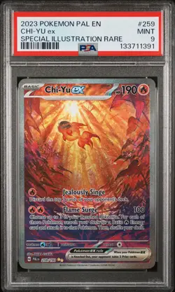2023 POKEMON PAL EN-PALDEA EVOLVED SPECIAL ILLUSTRATION RARE CHI-YU EX PSA 9 - Image 1