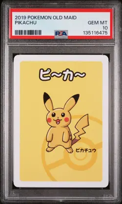 2019 POKEMON OLD MAID PIKACHU PSA 10 - Image 1