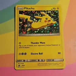 Pokemon Pikachu SM04 Holo Promo Basic Card - Image 3
