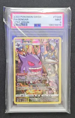 Gengar TG06/TG30 Pokemon PSA 9 Mint Lost Origin Trainer Gallery Ultra Rare #TG06 - Image 1