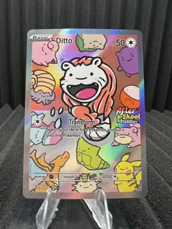 Ditto #44 Secret Rare - Holo Foil Gen 1 - After Skool Hobby Fan Art - Pokemon - Image 1