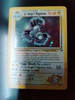 Pokemon Lt. Surge's Magneton 008/132 Unlimited Edition Holo Gym Heroes - Image 1