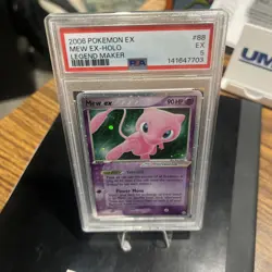 2006 POKEMON EX LEGEND MAKER #88 MEW EX-HOLO PSA 5 - Image 5