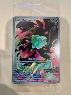 Pokemon Bulbasaur 133/132 Illustration Rare Mega Evolutions Stamped (SEALED) - Image 1