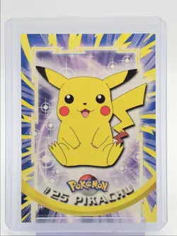 #25 PIKACHU 1999 TOPPS POKEMON TV ANIMATION SERIES 1 Q2371 - Image 1