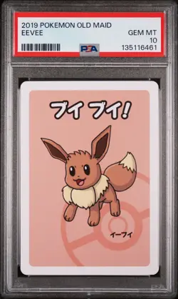 2019 POKEMON OLD MAID EEVEE PSA 10 - Image 1