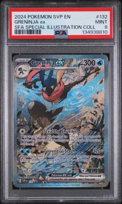 2024 POKEMON SHROUDED FABLE SPECIAL ILLUSTRATION COLLECTION GRENINJA EX PSA 9 - Image 1