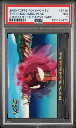 2000 TOPPS POKEMON TV ANIMATION SERIES 2 THE GHOST OF MAIDEN PEAK PSA 7 - Image 1