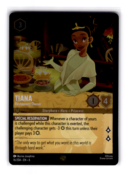 Disney Lorcana Azurite Sea Tiana Legendary #16 - Image 1