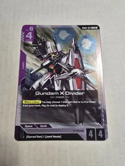 GUNDAM CARD GAME GD03-051 GUNDAM X DIVIDER (R) FOIL CARD - STEEL REQUIEM - Image 1
