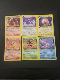 LP Pokemon Team Rocket COMPLETE SET Uncommon/Common Vintage WOTC 48 Card Lot - Image 2