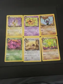 LP Pokemon Team Rocket COMPLETE SET Uncommon/Common Vintage WOTC 48 Card Lot - Image 4