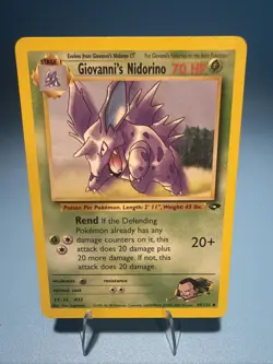 Giovanni's Nidorino - 45/132 - Gym Challenge - Pokemon Card - LP/MP - Image 1