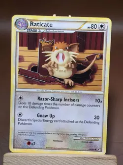 HP Pokemon Raticate 34/90 - Undaunted - Pokemon Card - Image 1