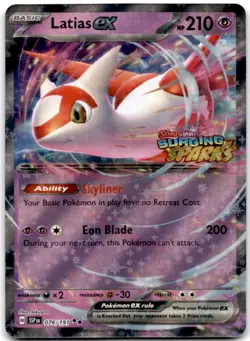 Latias ex (Surging Sparks) Double Rare Miscellaneous Cards & Products 076/191 NM - Image 1