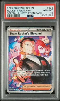 Team Rocket's Giovanni 238/182 SIR - Pokemon Destined Rivals PSA 10 Gem MT - Image 1