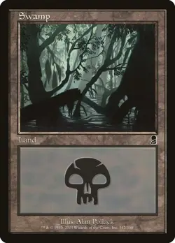 Swamp (342) MTG NM - Odyssey - Image 1