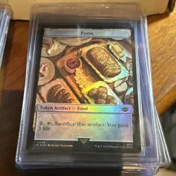 mtg foil token Treasure // Food, 0012/0009, Lord of the Rings - Image 2