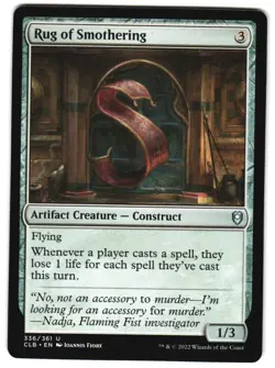 Rug of Smothering CLB 336 Commander Legends: Battle for Baldur's Gate NM MTG - Image 1