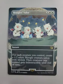 MTG Moogles' Valor Final Fantasy Borderless Rare - Image 1
