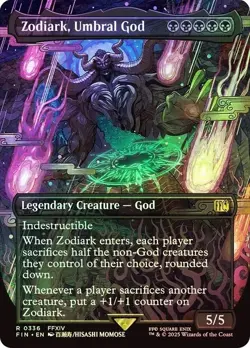 MTG Final Fantasy Zodiark, Umbral God FOIL Borderless FIN 0336 NM-MT FF14 - Image 1