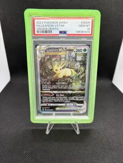 Pokemon TCG Leafeon VSTAR GG35/GG70 Crown Zenith PSA 10 Gem Mint - Image 1