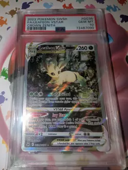 POKEMON TCG LEAFEON VSTAR CROWN ZENITH PSA 10 GEM MINT GG35/GG70 - Image 3