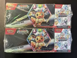 2x Pokemon Sam's Club Prismatic Evolutions Surprise Box + Booster Bundle Lot - Image 1