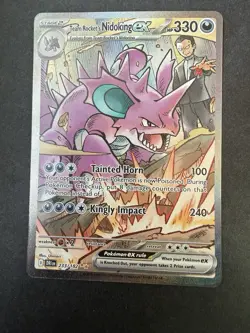 Pokemon Destined Rivals Team Rocket’s Nidoking 233/182 Special Illustration Rare - Image 1