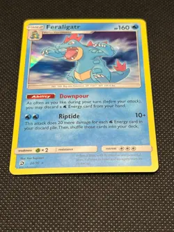 Pokemon Tcg Feraligatr 24/70 Holo SM Dragon Majesty - Image 2