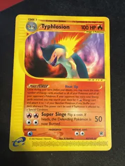 Typhlosion Non-Holo E-Reader Pokemon Card (65/165) - Image 1