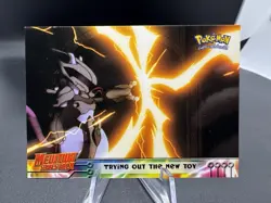 1999 Topps Pokemon Mewtwo Strikes Back Trying Out The New Toy Holo Foil - Image 1