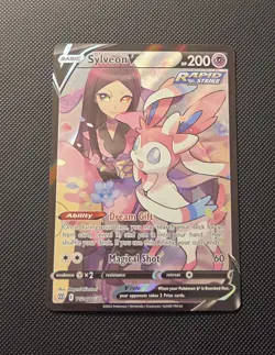 Pokemon TCG Sylveon v TG14/TG30 Swsh09 Trainer Gallery Brilliant Stars - Image 1