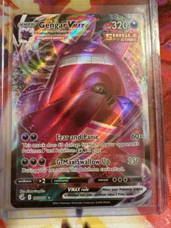 Pokemon Gengar VMAX 157/264 Ultra Rare Full Art Single Strike Holo 320 HP - Image 1