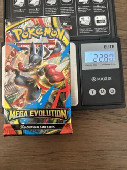 Extremely heavy 22.80g! Pokemon Mega Evolution booster pack English - Image 1