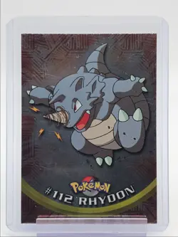 #112 RHYDON 1999 TOPPS POKEMON TV ANIMATION SERIES 2 BLUE LOGO Q2371 - Image 1