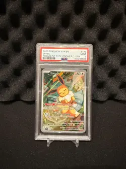 PC ETB EEVEE #173 Pokemon Center Promo Prismatic Evolutions STAMPED PSA 9 MINT - Image 1